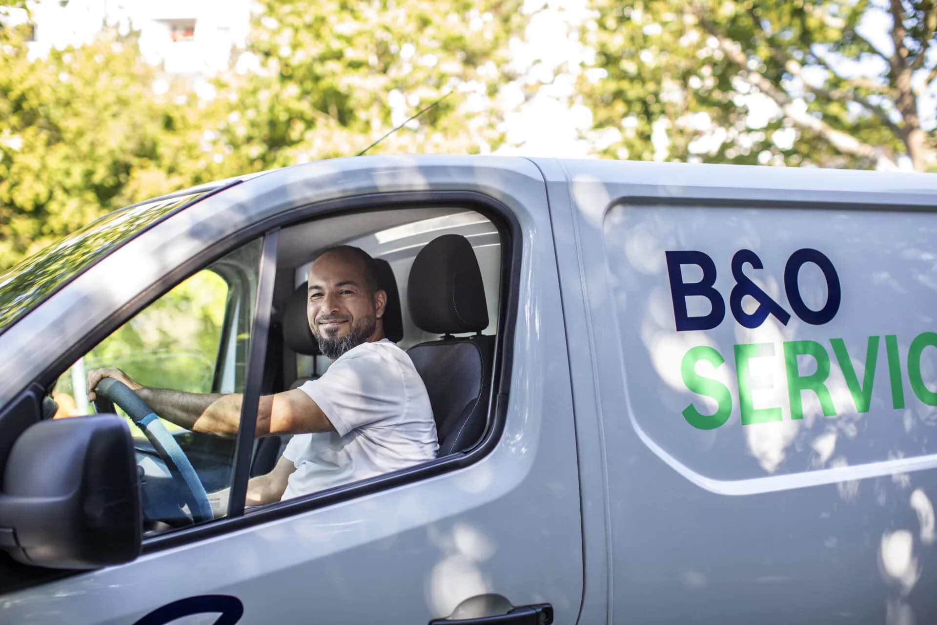B&O Servicefahrzeug im Einsatz